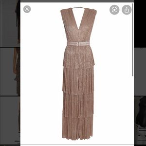 NWT Sabina Musayev rose Skyler gown szL